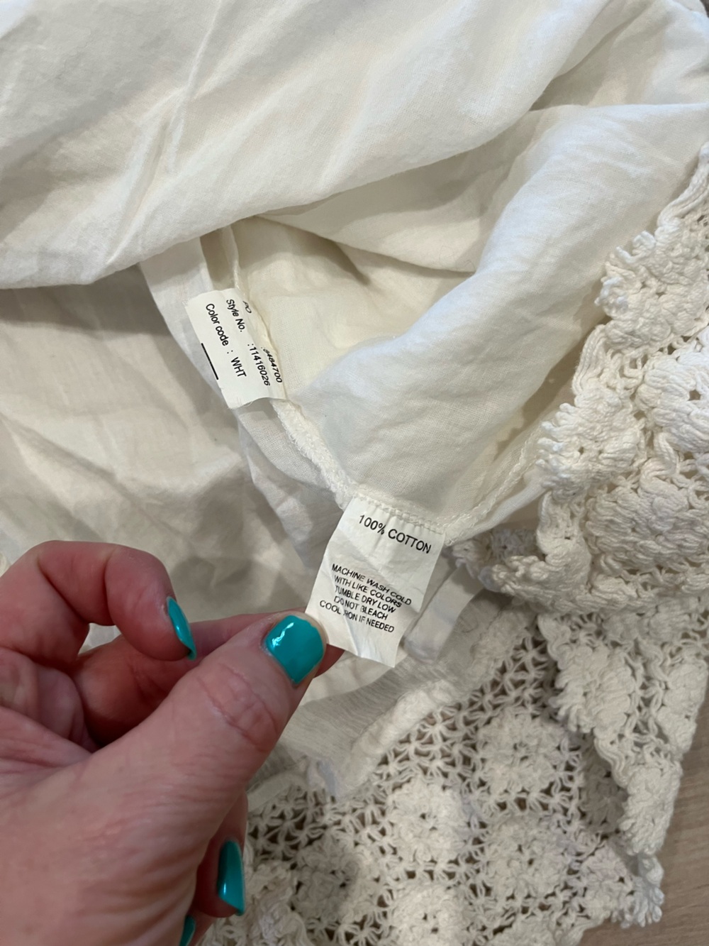 O'Neill Cream Lace-Trim Cotton Sundress - Picture 8 of 11